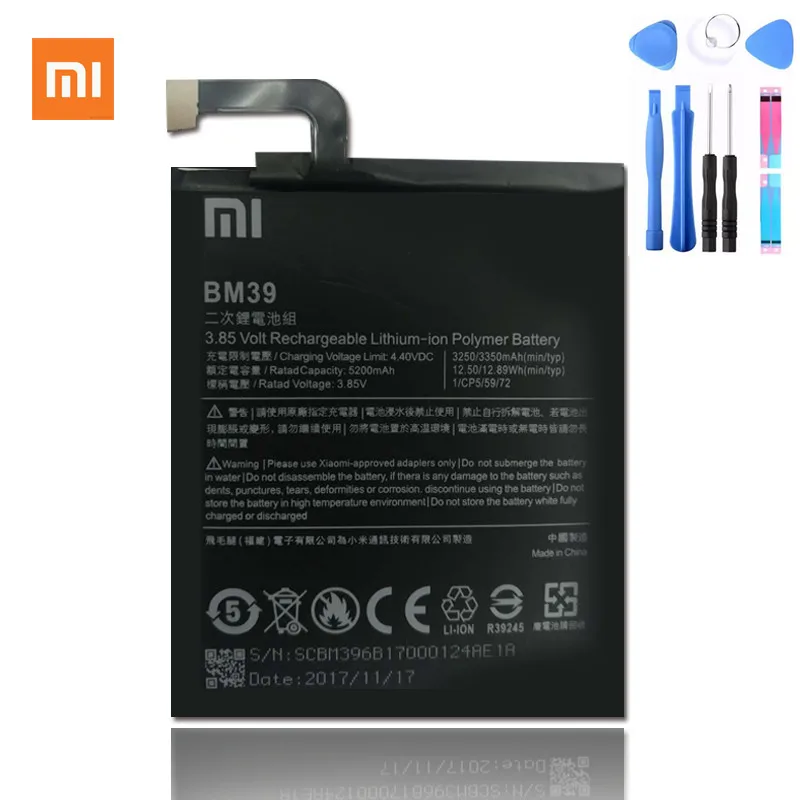 Xiao mi BM39 батарея 3250 мАч BM39 батарея для Xiaomi mi 6 mi 6 BM 39 батарея батареи bm39