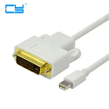 

High quality 1.8M mini displayport mini dp to dvi cable adapter converter dp male to dvi 24+1 male 6ft for Apple Mac Pro Air PC