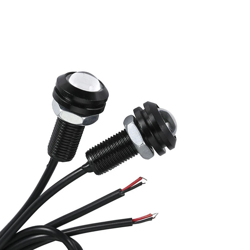 18MM Car Eagle Eye DRL Led Daytime Running Lights LED 12V Backup Reversing Parking Signal Automobiles Lamps DRL Car styling