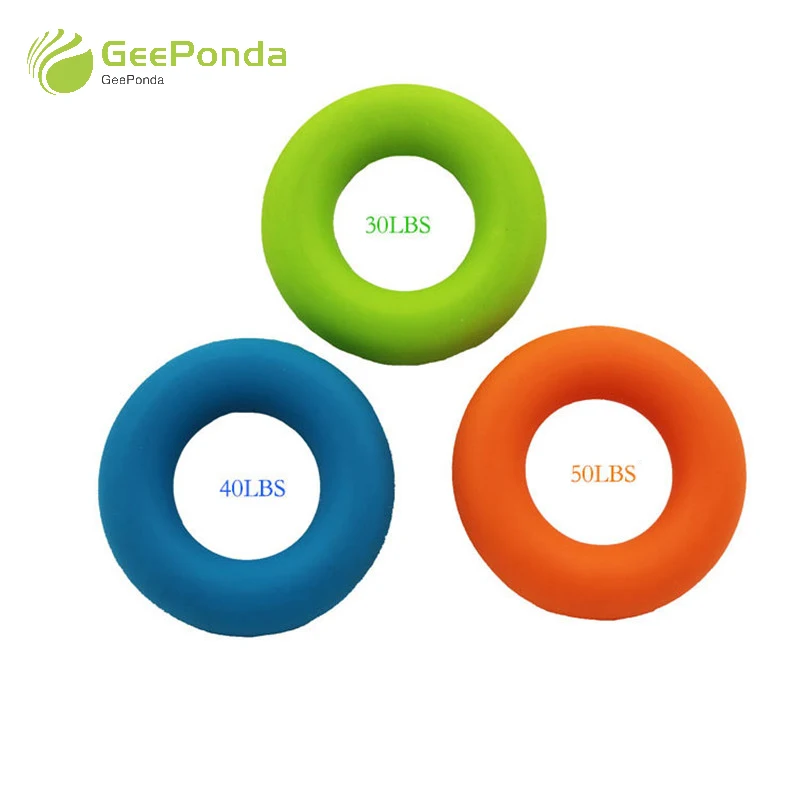 

GeePonda Silicone Hand Finger Trainer Exerciser Gripper Strengthener Ring Forearm Wrist Muscle Power Training Fitness Gym Grip