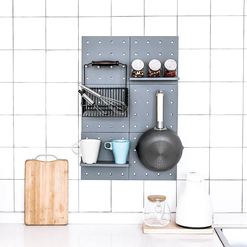 

Kitchen Bathroom Multi-use Storage Racks Hanging Magazine Flower Pot Storage Shelf Rack Wall Book Figurines Crafts Display Shelf