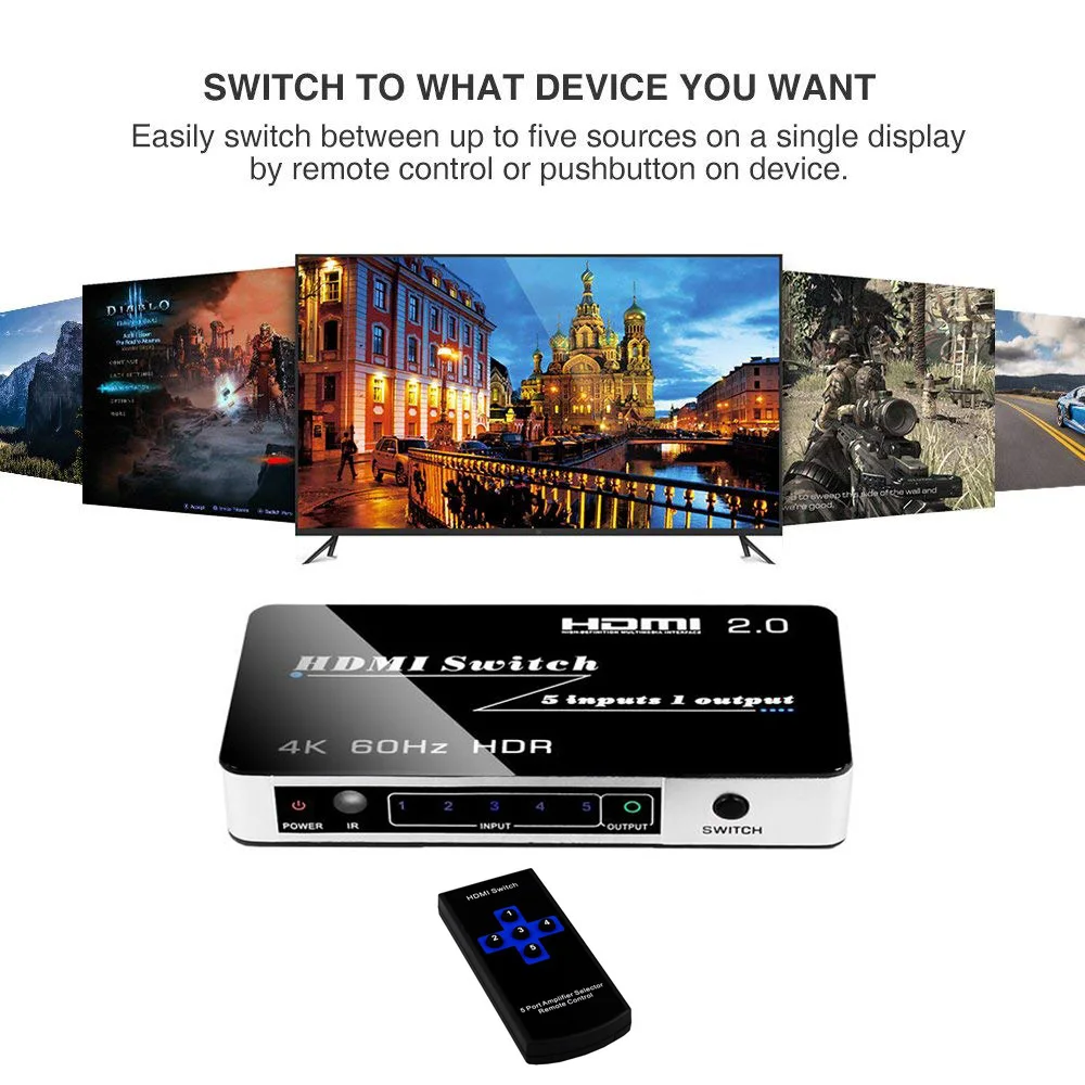 5X1 HDMI 2.0 Switch 9
