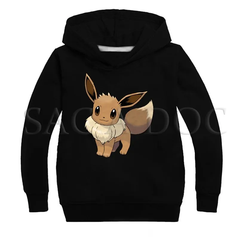بوكيمون Eevee الاطفال هوديس الفتيان الفتيات الطفل عارضة البلوز الخريف الشتاء طويل الأكمام مقنعين الاطفال أبلى الملابس أفضل هدية بوكيمون Eevee الاطفال هوديس الفتيان الفتيات الطفل عارضة البلوز الخريف الشتاء طويل الأكمام مقنعين الاطفال أبلى الملابس أفضل هدية