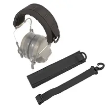 Tactical Earphone Cover Advanced Modular Headset Cover Molle Headband for General Tactical Earmuffs Hunting Accessories advanced modular headset cover molle headband for general tactical earmuffs microphone hunting shooting headphone cover