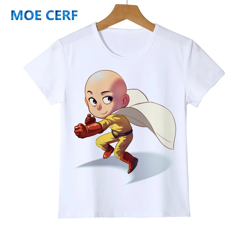 Детская футболка с аниме One punch man футболки для мальчиков и девочек малышей одежда