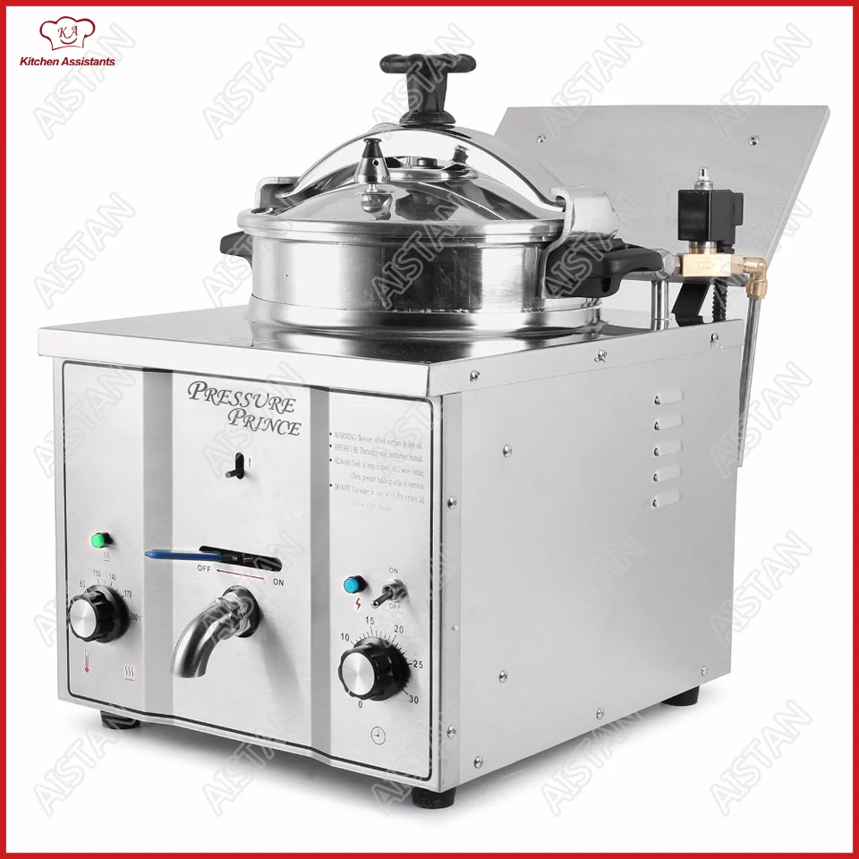 MDXZ16 mini counter top electric pressure fryer chicken potato oil deep fryer for KFC commercial kitchen restaurant MDXZ16 mini counter top electric pressure fryer chicken potato oil deep fryer for KFC commercial kitchen restaurant