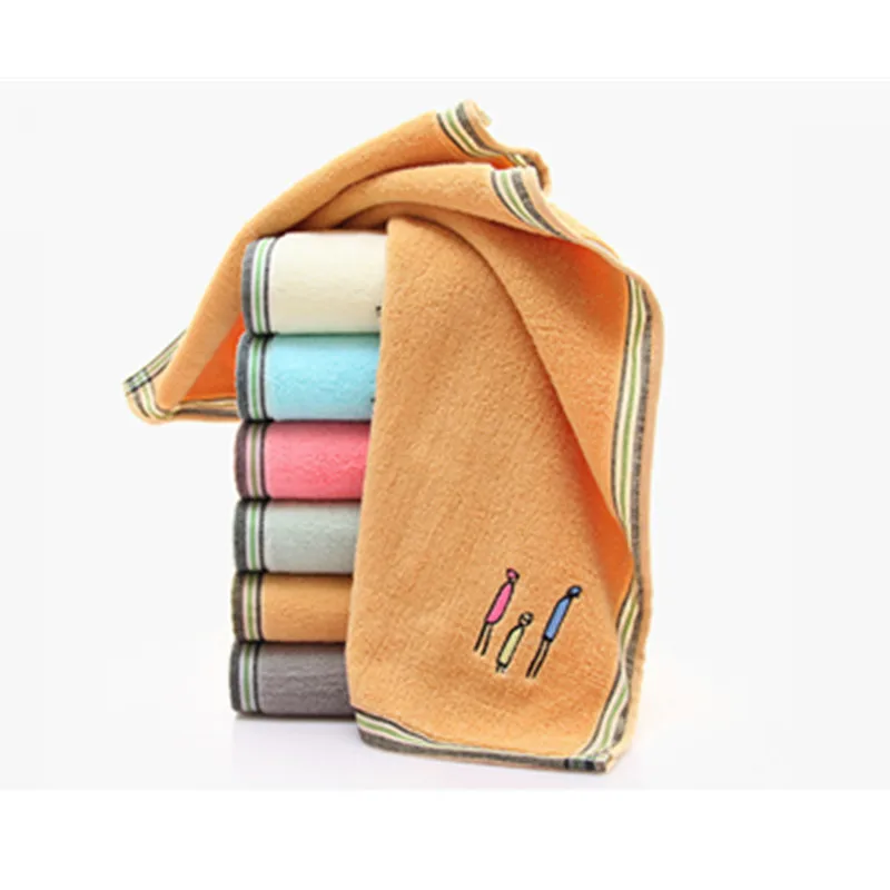 

34x75cm 100% Cotton Absorbent Solid Color Soft Comfortable Top Grade Men Women Family Bathroom Hand Towel