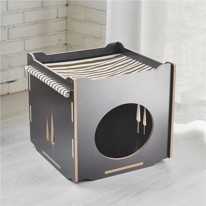 Pet Dog Cat WOOD HOUSE (7)