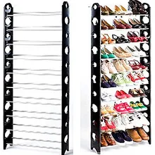 Jin Teng simple shoe combination folding container assembled multilayer plastic dust-proof rack Specials