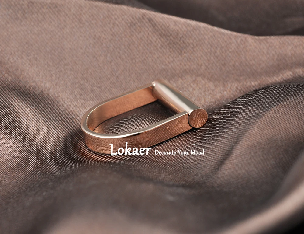 Lokaer,, любовь, дизайн, классическое кольцо, Трендовое, титан, нержавеющая сталь, обручальные кольца для женщин, девушек, ювелирные изделия R17042