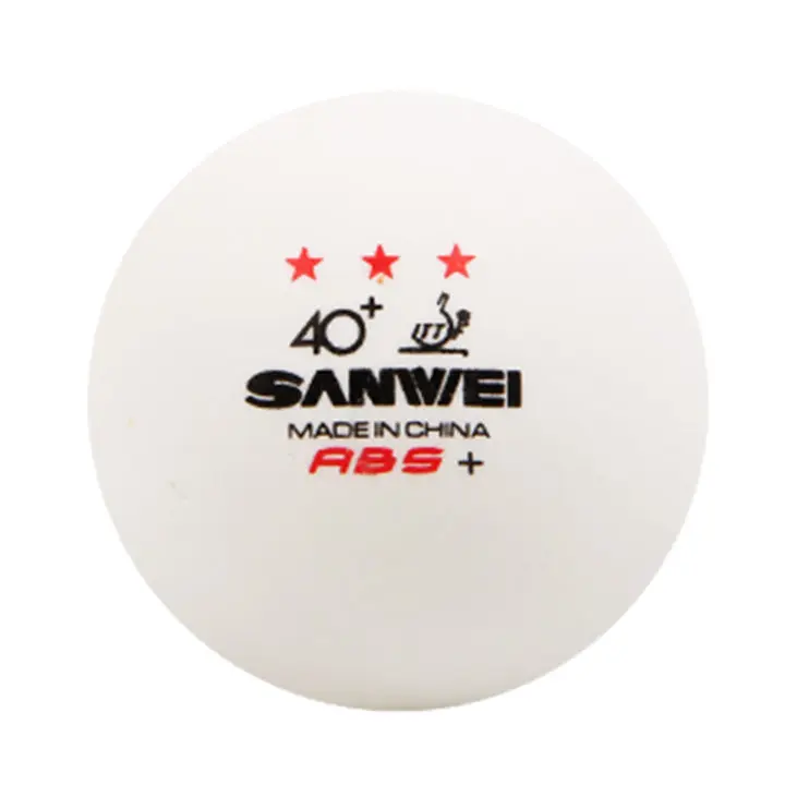 SANWEI Gold 3-Star пластик 40+ настольный теннис мяч ITTF одобренный материал ABS поли пинг-понг шары