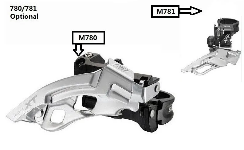 Новое поступление Deore XT M780 XT группы в стиле 20-х г 10-скорость Группа Комплект указано 170 мм xt диаметра окружности болтов(Dyna-Sys Черный Горный велосипед группа