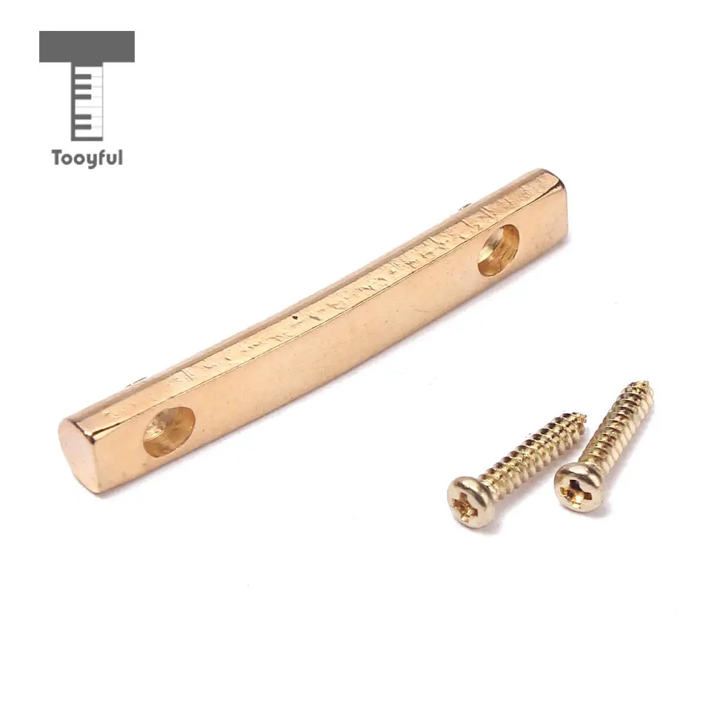 Tooyful Gold String Retainers Bars Tension Bars with Mounting screws For Tremolo Systems Electric Guitar Accessories 42mm