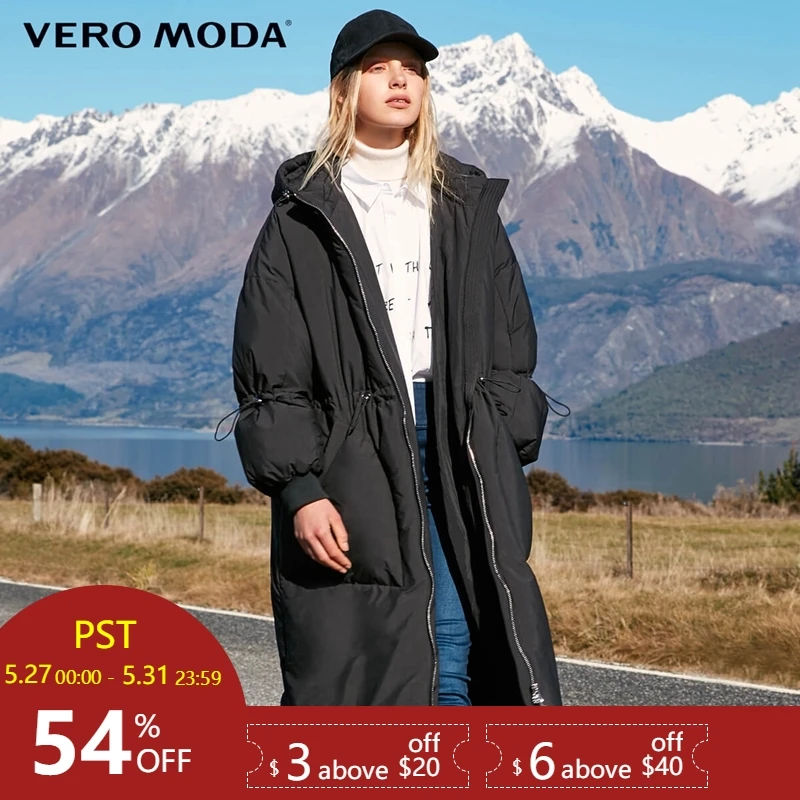

Vero Moda drawstring slim fit long down Jacket Women | 318412514