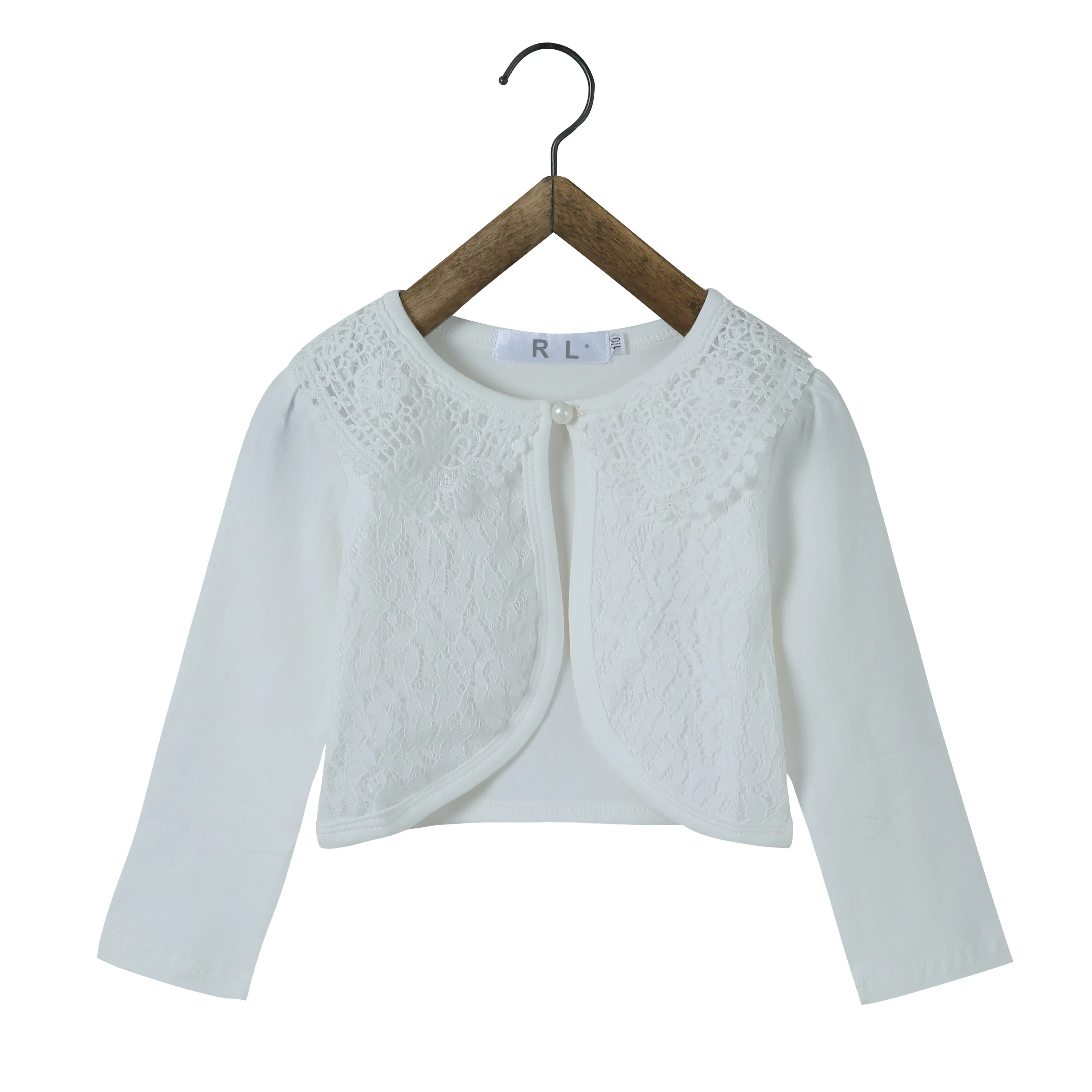 

RL Girls Spring Sweet Outcoat Kids Cardigan Girls White Pink Princess Cape Shrug Coat 2 3 4 6 8 10 Years Kids Clothes 2018
