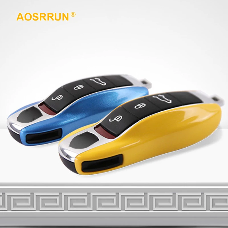 

ABS paint automotive paint key case key chain for protective shell cover For porsche macan cayenne paramela Cayman 911 718 728