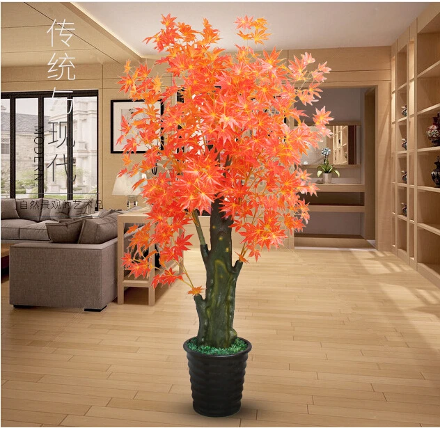 2.2 m tall imitation trees decorate artificial trees The simulation maplein Artificial & Dried