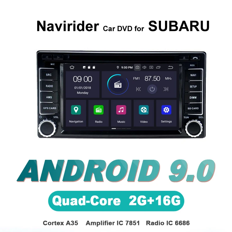 Discount Navirider autoradio gps navigation android 9.0 car radio Player for SUBARU Forester Impreze HU bluetooth stereo auto accessories 0 Discount Navirider autoradio gps navigation android 9.0 car radio Player for SUBARU Forester Impreze HU bluetooth stereo auto accessories 0