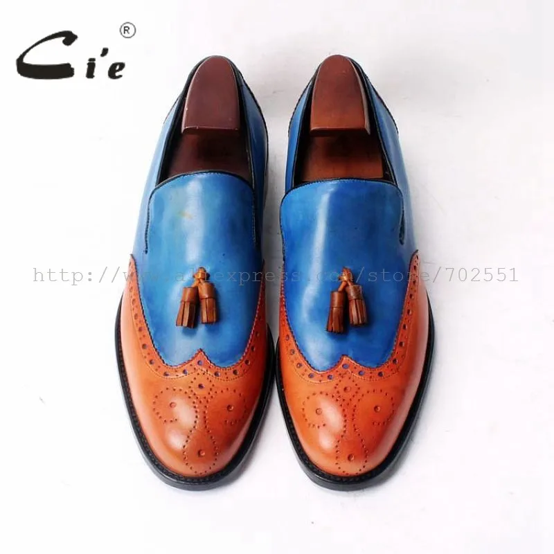 CIE круглый носок Ленточки 100% Пояса из натуральной кожи заказ кожаные мужские туфли ручной работы кожаные мужские туфли дышащие