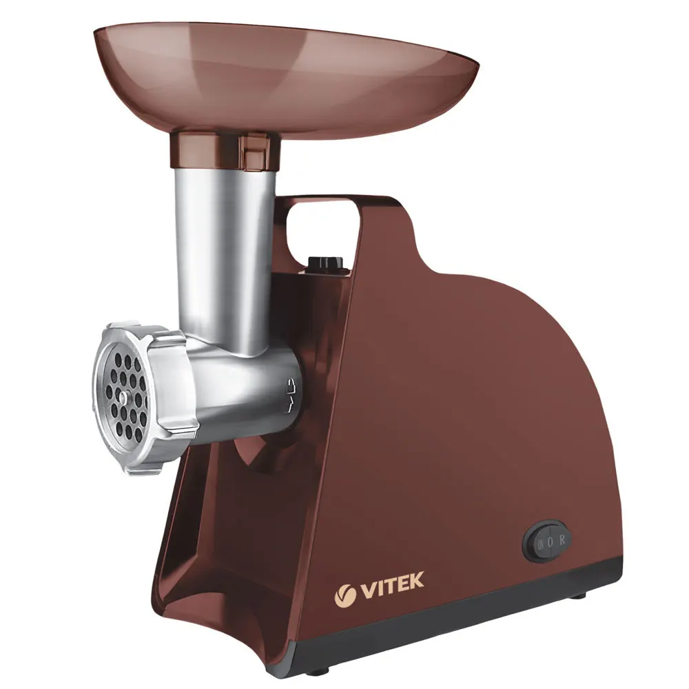 Мясорубка электрическая VITEK VT-3612 BN (Пиковая мощность 1700 Вт, номинальная мощность 300 Вт, производительность 1.5 кг/мин, реверс)