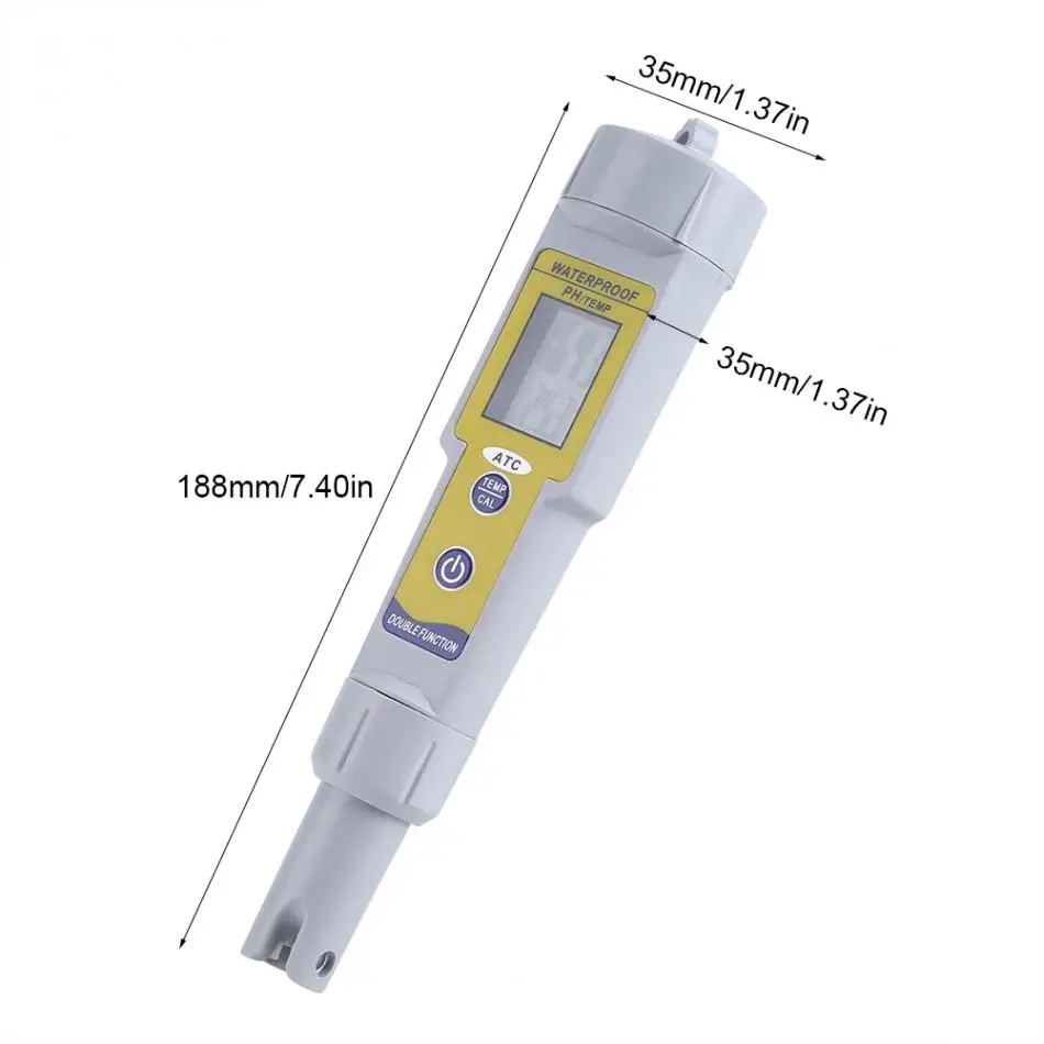 2 в 1 мульти-параметры воды тестер качества воды pH монитор ручка Тип pH EC TEMP метр Acidometer напиток Анализатор воды