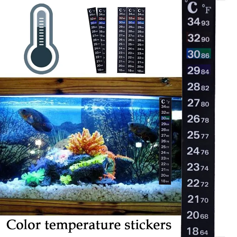 Гаджет аквариумный термометр Мини-аквариум для наклеек Прямая поставка