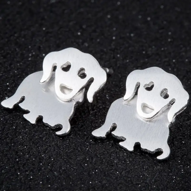 Cute Animal Pug Dog Cuff Earring Bulldog Earring Double Side Earring
