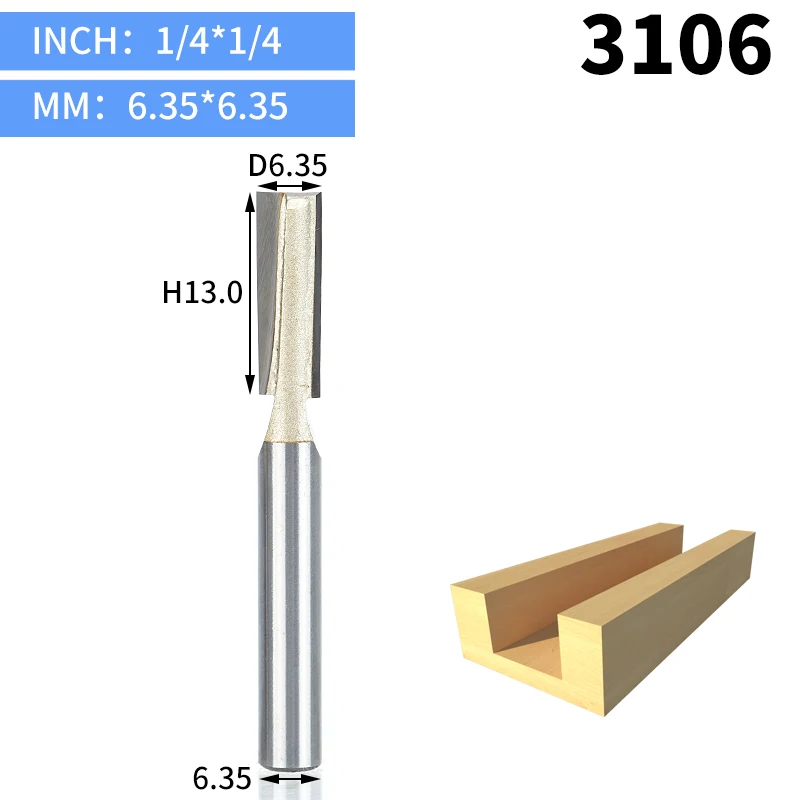HUHAO 1 шт. 1/" хвостовик ЧПУ для очистки нижней части фрезы Деревообрабатывающие инструменты Два флейты Концевая фреза фрезы для дерева режущие инструменты - Длина режущей кромки: 3106