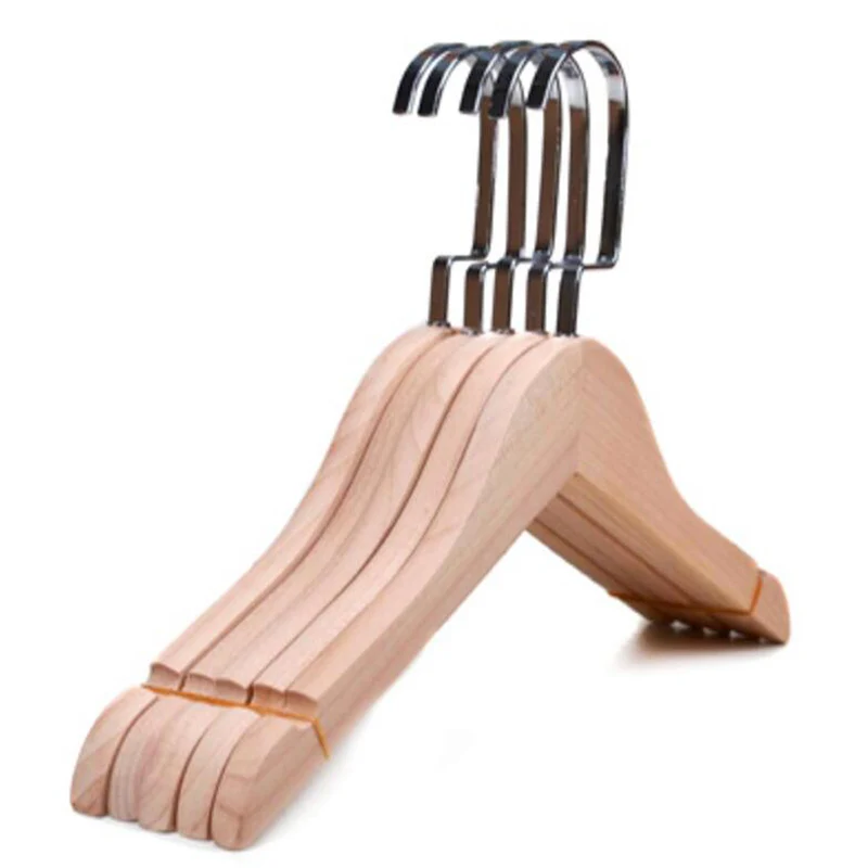 10pcs/lot 32cm Real wood baby clothes rackhousehold hanger clothing