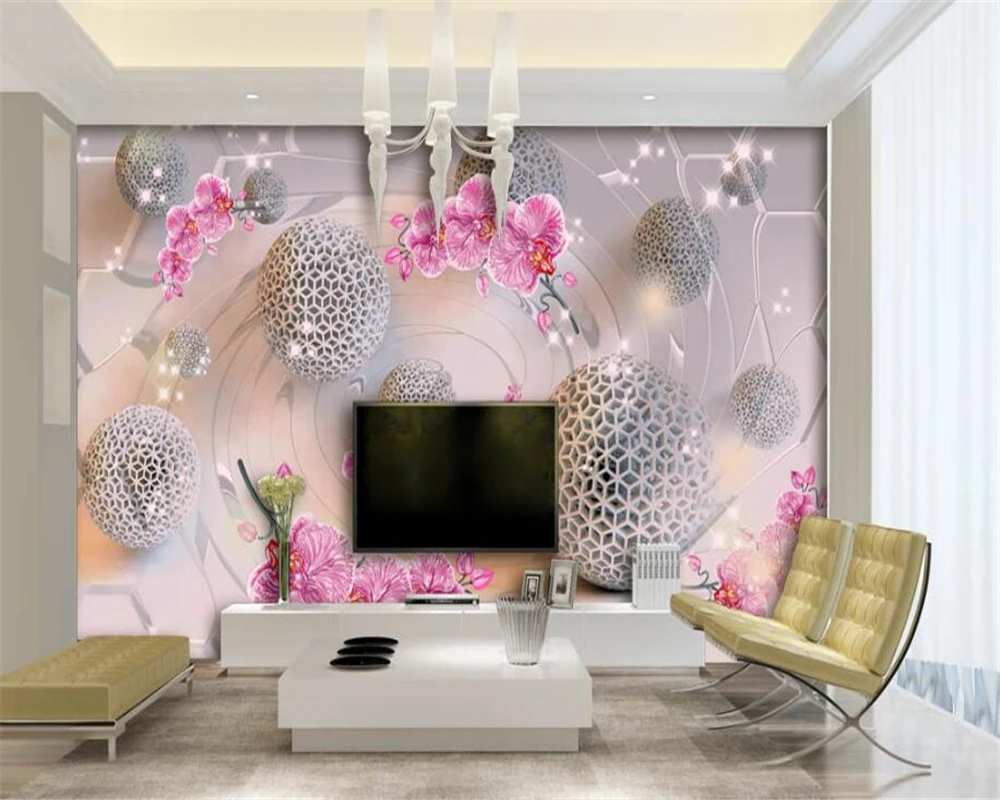 Beibehang Wallpaper For Walls 3 D Hanging On The Wall Interior Art Beibehang Wallpaper For Walls 3 D Hanging On The Wall Interior Art Fl Ball Back Senior Papel De Parede