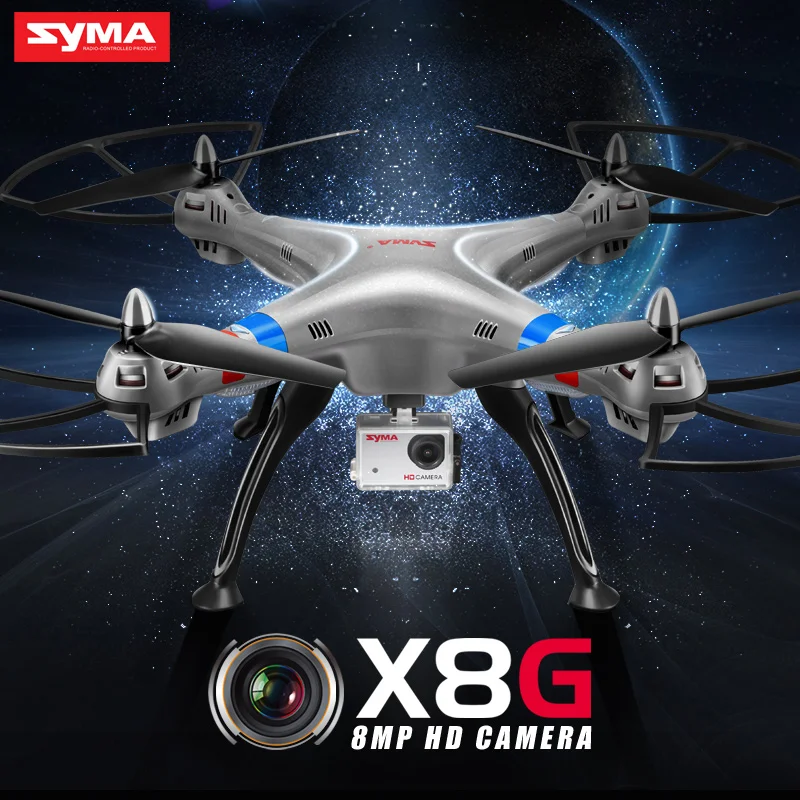 SYMA X8G 8MP Wide Angle Camera FPV Quadcopter 2 4G X8C font b Drone b font