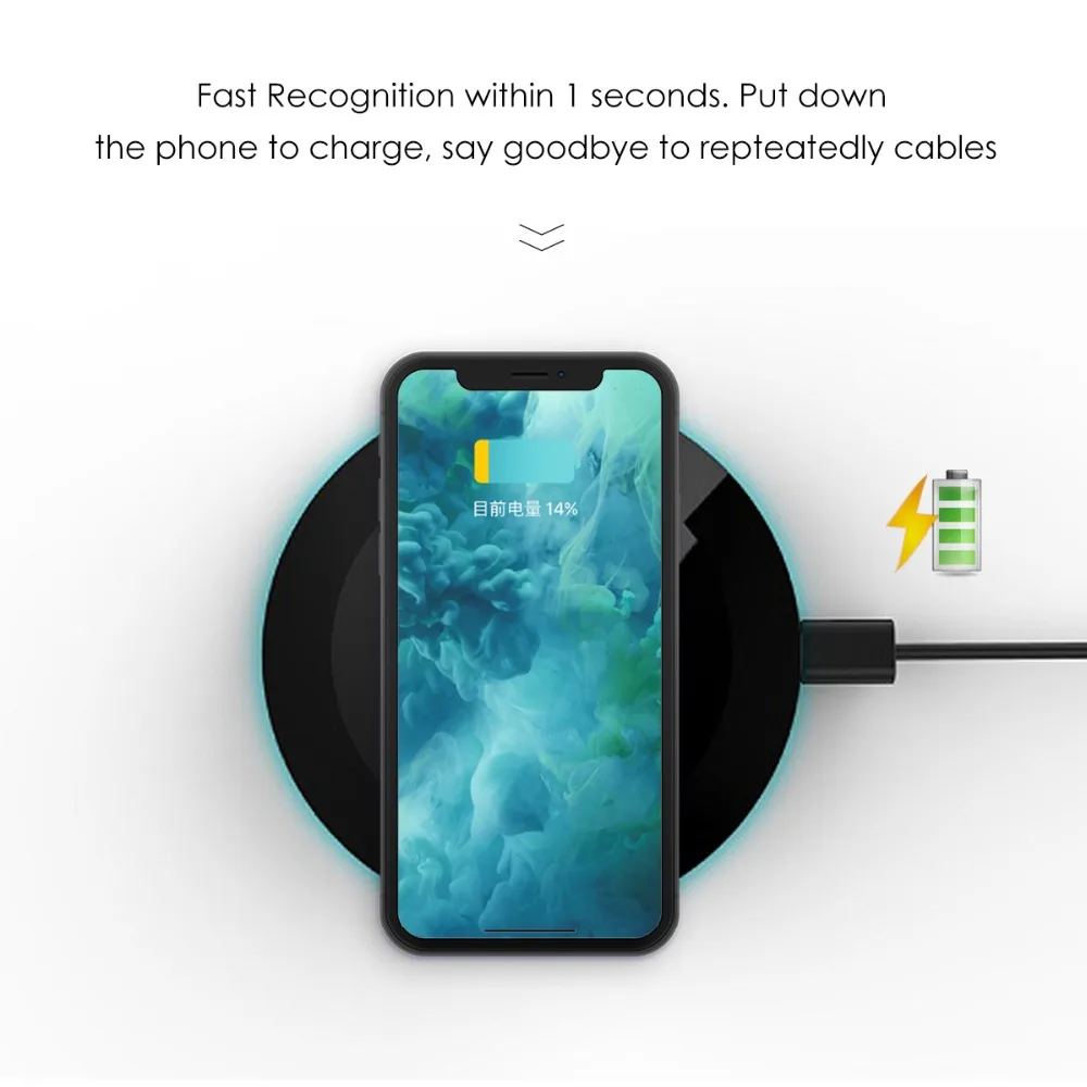 Kaisio Qi Wireless Charger for iPhone 8 X XR XS Max QC3.0 10W Fast Wireless Charging for Samsung S9 S8 Note 8 9 S7 USB Charger Kaisio Qi Wireless Charger for iPhone 8 X XR XS Max QC3.0 10W Fast Wireless Charging for Samsung S9 S8 Note 8 9 S7 USB Charger