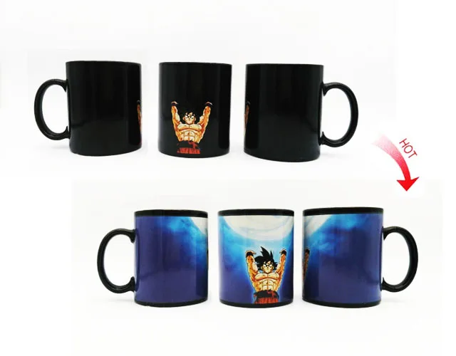 Dragon Ball Z cup Taza SON Goku кружка сенсорная Волшебная меняющая цвет чашка Супер Saiyan Caneca Хэллоуин и Рождественский подарок