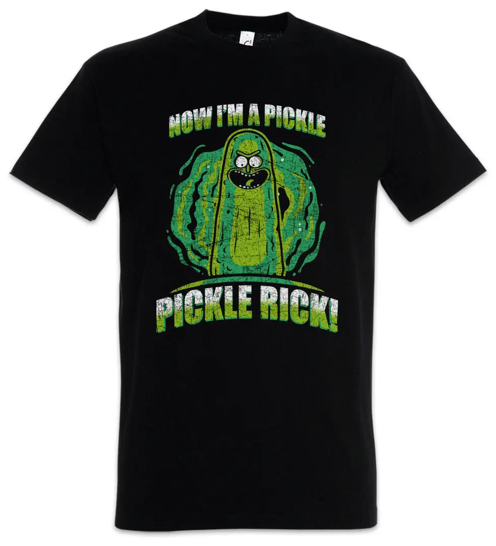 Футболка Pickle Rick И Веселая Morty Jerry TV Series Sanchez бесплатная доставка Harajuku топы футболки