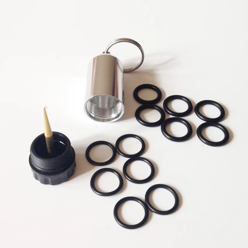 Scuba Diving Tank O-Ring Dive Kit Keychain with Pick