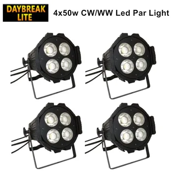 

4PCS/LOT stage led par light 4*50w cob led par lighting DMX512 stage warm white cold white bar light for event T show