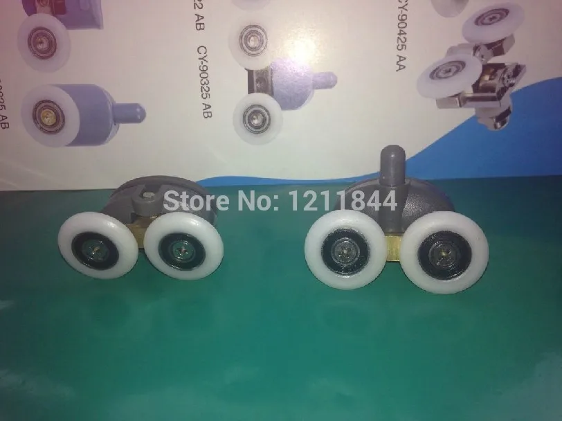 

OD:25mm 8pcs Shower room pulley old fashioned pulley sliding door hanging wheel double pulley bouncing pulley single