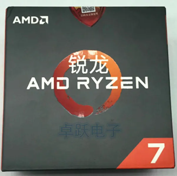 Процессор AMD Ryzen R7 1700X, процессор, 8 ядер, 16 потоков, AM4, 3,4 ГГц, TDP95W, 20 МБ кэш, 14 нм, DDR4, настольный компьютер