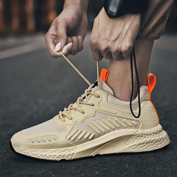 

ALDOMOUR Fashion Sport Casual Man Running Shoes Necessary Mesh Sreathable Autumn New Style For Men Slip On Sneakers Size 39-44 M