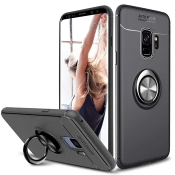 

Stand case Silicone with Ring for Samsung Galaxy S9 Black
