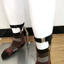 1 пара черных мужчин s регулируемые подтяжки на подтяжках эластичные предотвращают носки от падения носки Подвязки для мужчин аксессуары