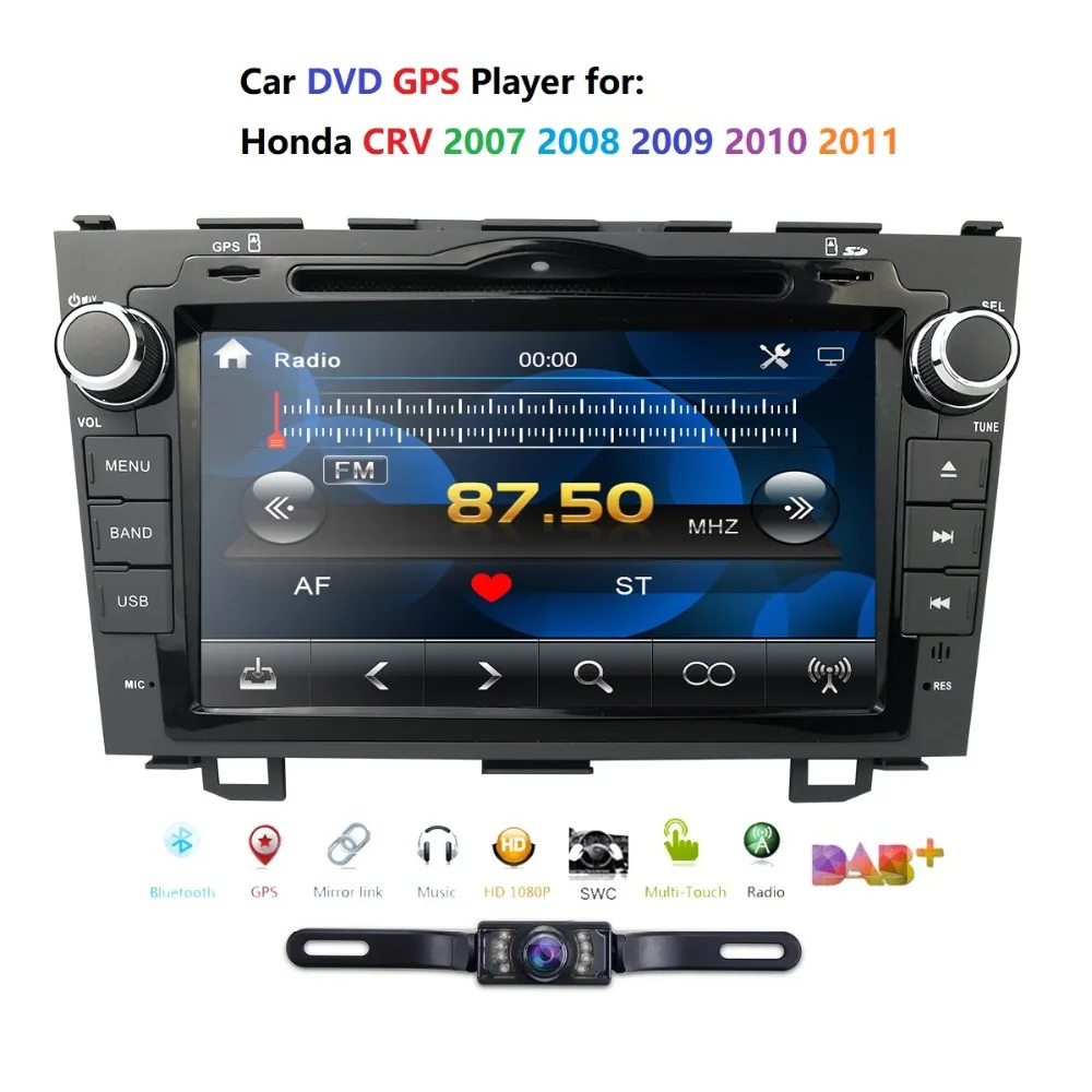 

Hizpo 8INCH Double Din Car Multimedia Player For Honda CRV 2007-2011 Car DVD Navigation RaidoVideo Audio Player FREE REAR CAMERA