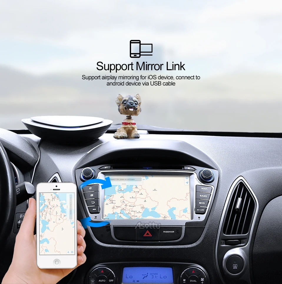 Sale Asottu ZIX357060 Android 7.1 2G+32G for Hyundai IX35 Tucson 2011 2012 2013 gps navigation 2 din car dvd player gps radio stereo 18