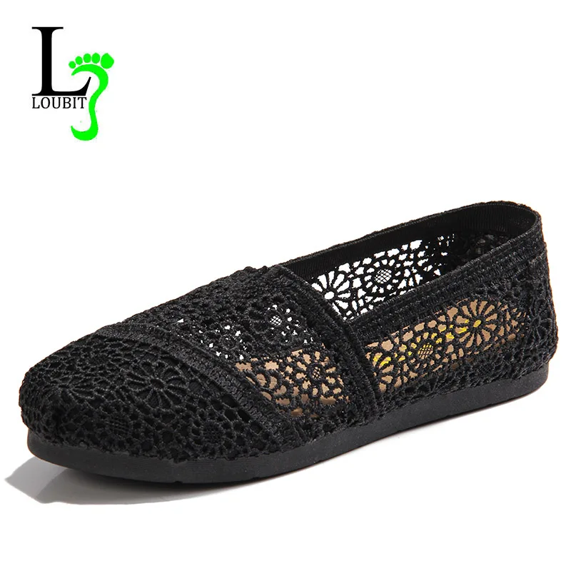 

Summer Women Shoes 2019 Fashion Solid Breathable Casual Shoes Loafers Woman Flats Lace Slip-On Network Nurse Shoes