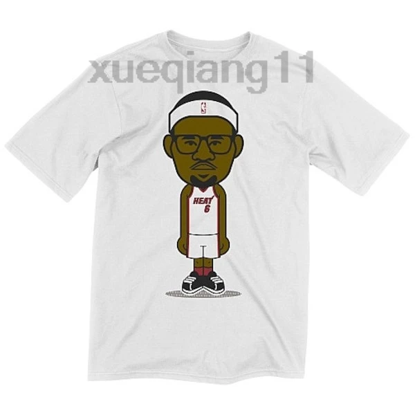 Miami Heat LeBron James Geeked T Shirt|T-Shirts| - AliExpress