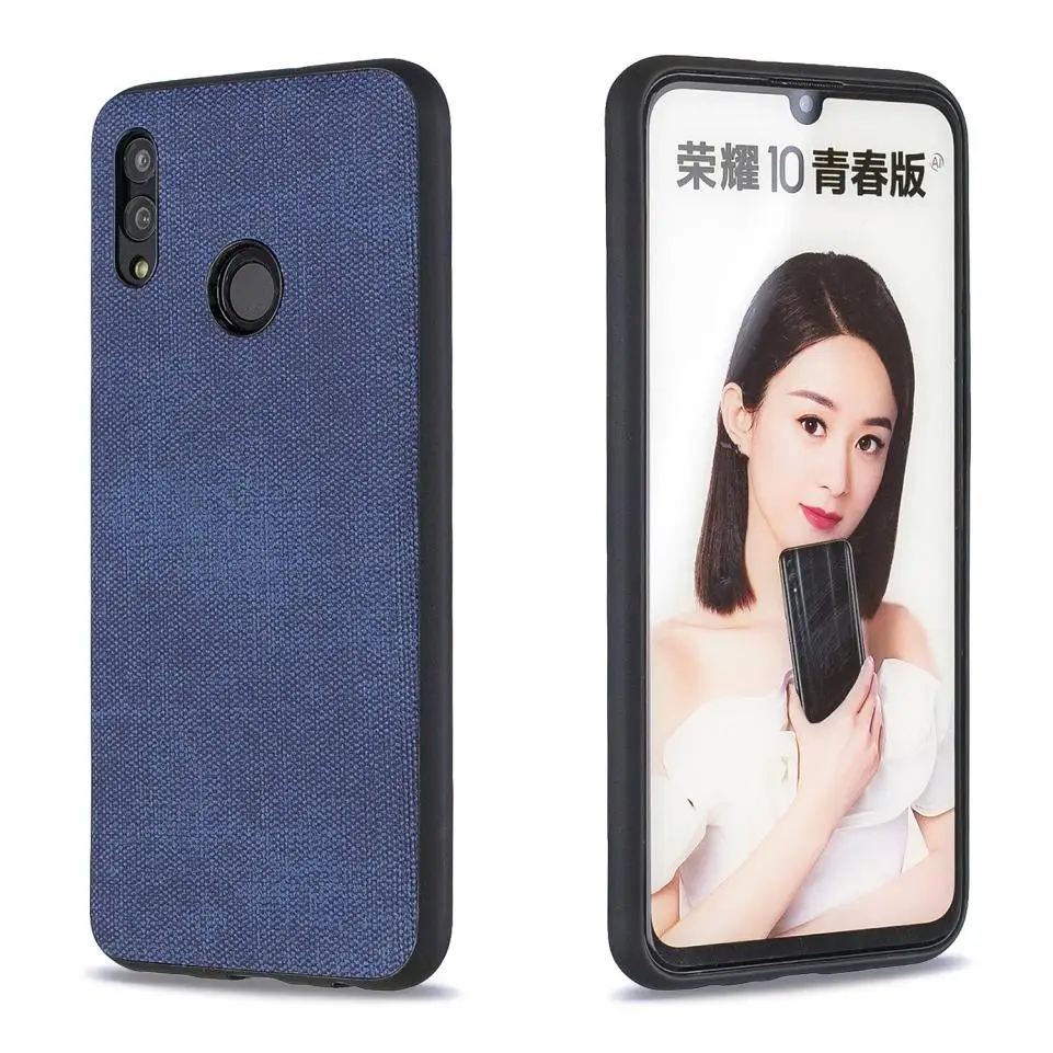 Для Huawei P Smart (2019)/P Smart/PSmart Plus чехол Модный повседневный джинсовый ПУ Кожаный