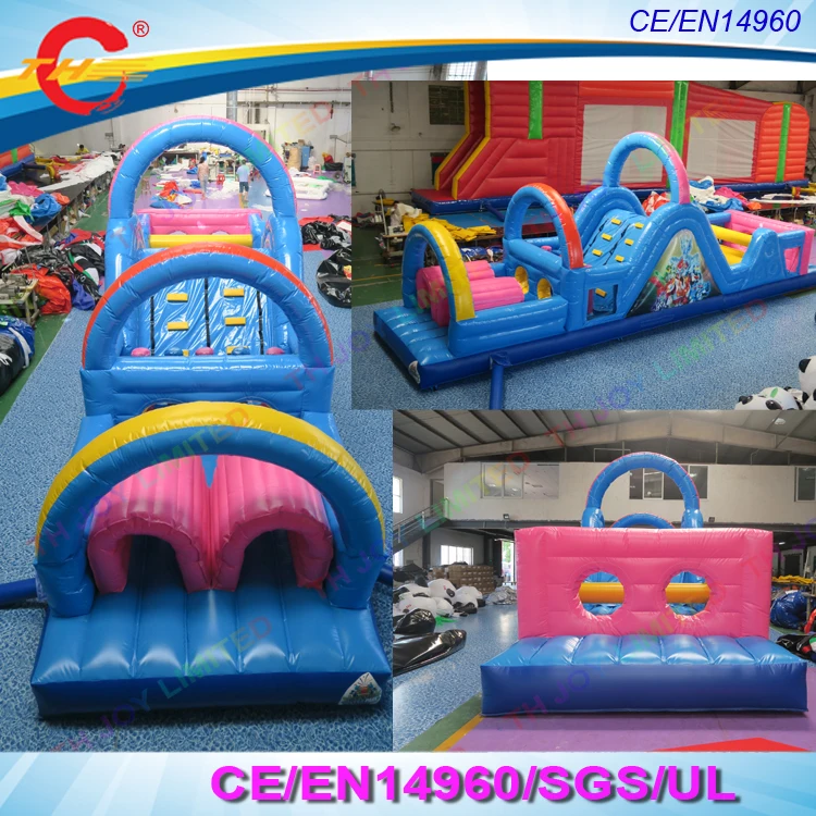 Free Shipping To Door Funny Kids Inflatable Obstacle Course For