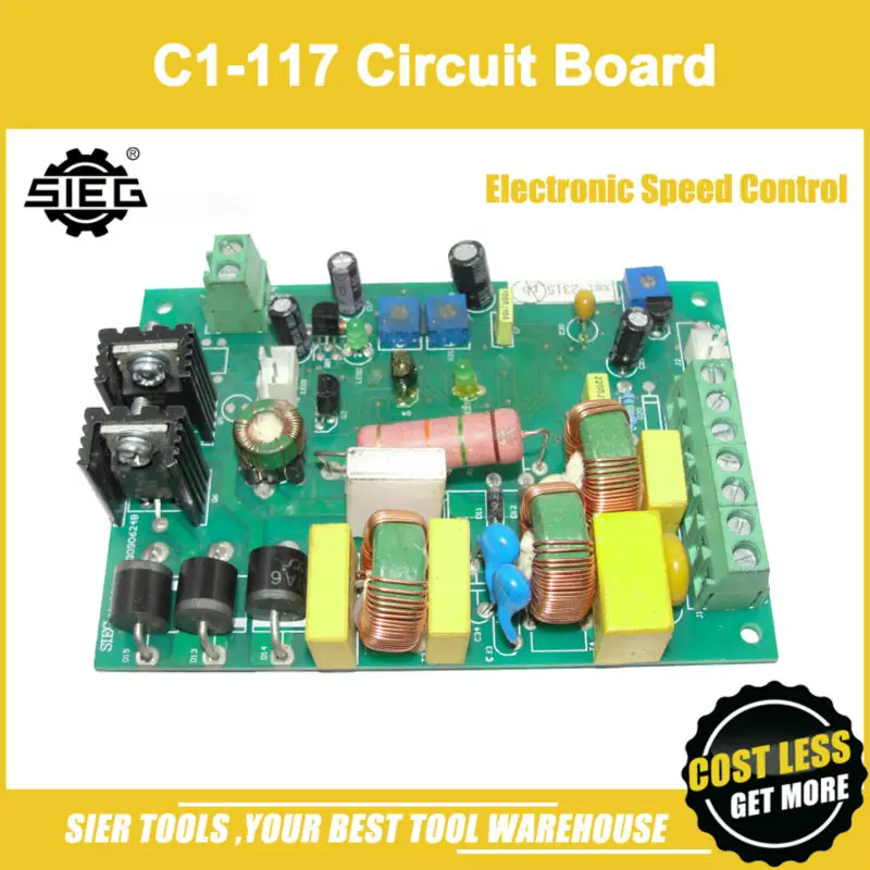 

Free Shipping!/C1-117 Electronic Speed Control Circuit Board/SIEG C1/M1 Accessory