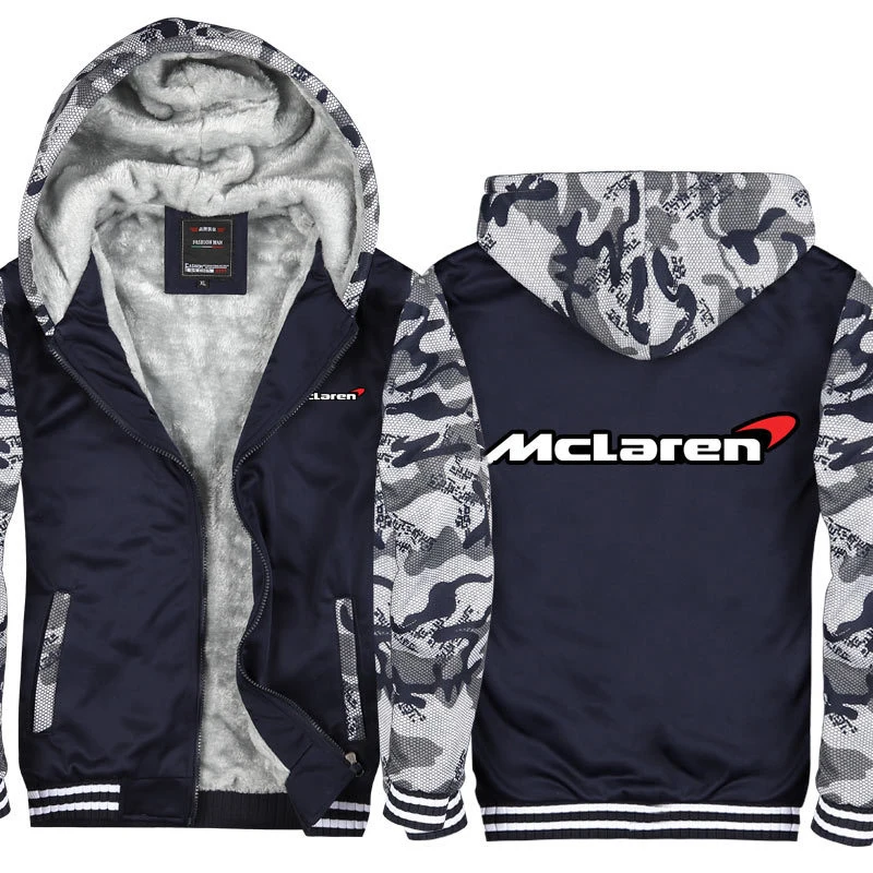 New Autumn Winter men Sweatshirt Thicken Mclaren coat zipper Sweatshirt Casual Tracksuit fashion new style