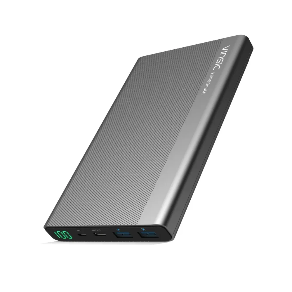 Vinsic 20000mAh Power Bank Type-C Dual 2.4A Smart USB External Battery Packup Charger for iPhone Xiaomi Samsung Huawei Tablets Vinsic 20000mAh Power Bank Type-C Dual 2.4A Smart USB External Battery Packup Charger for iPhone Xiaomi Samsung Huawei Tablets